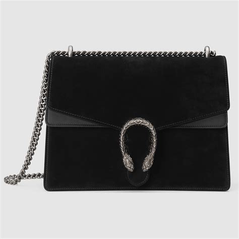 gucci dionysus black suede bag|Gucci dionysus denim bag.